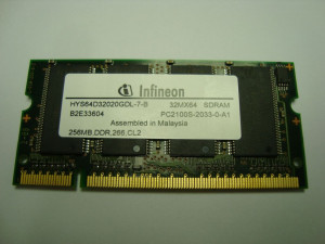 Памет за лаптоп DDR 256MB PC-2100S Infineon